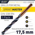 ALPEN SPRINT MASTER 17.5 MM REDUCED SHANK 12.5X30 POUCHED - Power Tool Traders