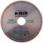 DIAMOND BLADE CONTINUOUS RIM 115 X 22.23MM - Power Tool Traders