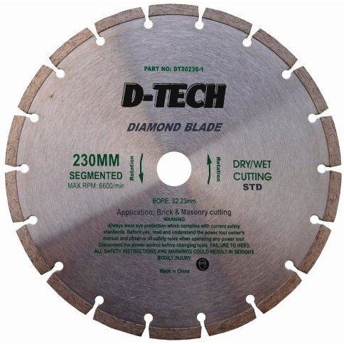 DIAMOND BLADE SEGMENTED STD. 230 X 22.23MM - Power Tool Traders