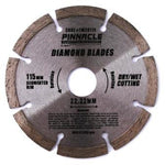 DIAMOND BLADE SEGMENTED 115MM PINNACLE BRAND - Power Tool Traders
