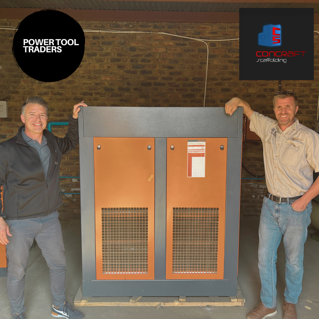 The Power of Efficiency: Unpacking Concraft Scaffolding's New 75kW Screw Compressor System