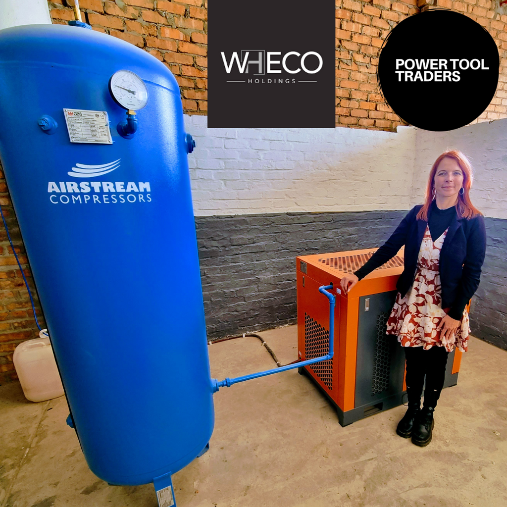 Wheco Furniture Installs Detroit SR-20 Screw Compressor with 500Lt Airstream Pressure Vessel