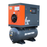 G2DB-710VSD Premium Detroit Air Screw Compressor 220v 7.5HP 21CFM / 0.59CBM @ 1.0MPA On 200L Pressure Vessel