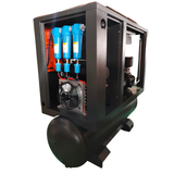 CZ-20FV Detroit Air Screw Compressor 20Hp/15kW 77Cfm @ 8 Bar Variable Speed On 400L Pressure Vessel With Air Dryer And Filtration