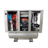 CZ-10FV Detroit Air Screw Compressor 10Hp/7.5kW 32Cfm @ 8 Bar Variable Speed On 300L Pressure Vessel With Air Dryer And Filtration