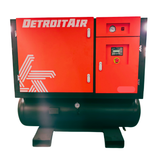 CZ-30FV Detroit Air Screw Compressor 30Hp/22kW 123Cfm @ 8 Bar Variable Speed On 400L Pressure Vessel With Air Dryer And Filtration