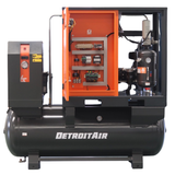 G2DB-20FF Premium Detroit Air Screw Compressor 20Hp / 15Kw 65Cfm On 500L Pressure Vessel Including Dryer