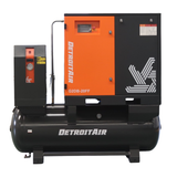 G2DB-20FF Premium Detroit Air Screw Compressor 20Hp / 15Kw 65Cfm On 500L Pressure Vessel Including Dryer