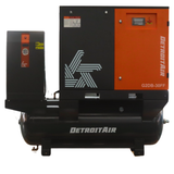 G2DB-30FF Premium Detroit Air Screw Compressor 30Hp / 22Kw 113Cfm On 500L Pressure Vessel Including Dryer