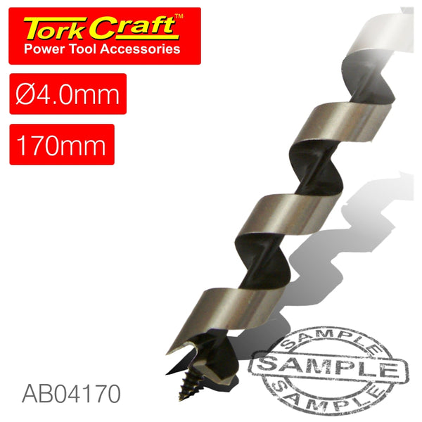 AUGER BIT 4 X 170MM POUCHED - Power Tool Traders