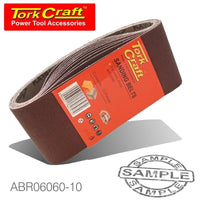 SANDING BELT 75 X 457MM 60 GRIT 10/PACK - Power Tool Traders