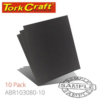 WATER PAPER 230 X 280MM 80 GRIT WET & DRY 10 PER PACK STD - Power Tool Traders