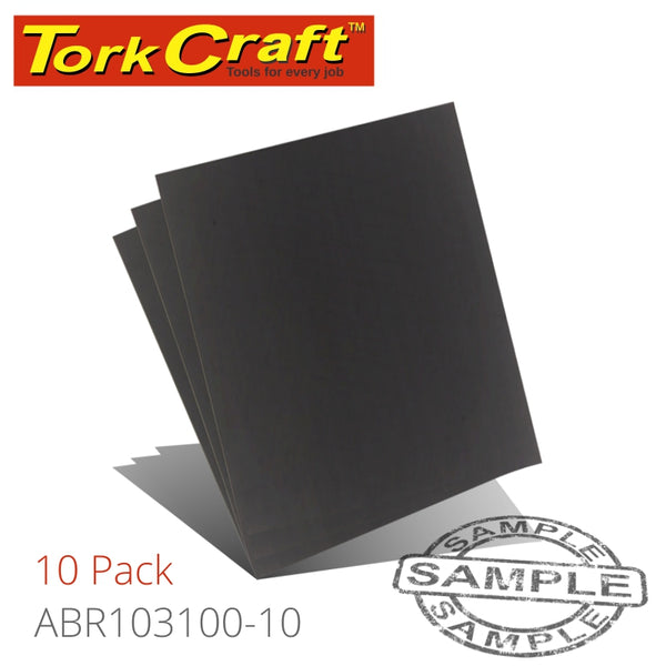 WATER PAPER 230 X 280MM 100 GRIT WET & DRY 10 PER PACK STD - Power Tool Traders