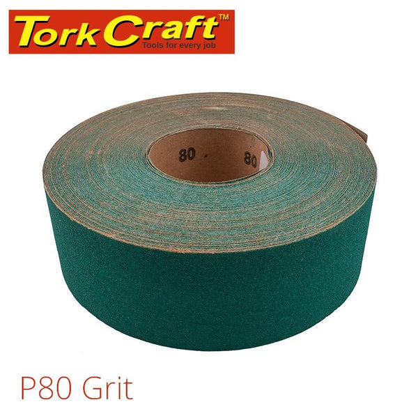 PRODUCTION PAPER GREEN P80 70MM X 50M - Power Tool Traders