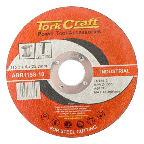 CUTTING DISC INDUSTRIAL METAL 115 x 1.0 x 22.2 MM - Power Tool Traders