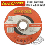 CUTTING DISC INDUSTRIAL METAL 115 x 2.5 x 22.2 MM - Power Tool Traders