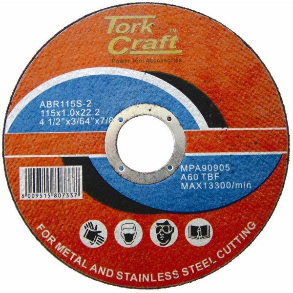 CUTTING DISC STEEL  & SS 115 x 1.0 x 22.2 MM - Power Tool Traders
