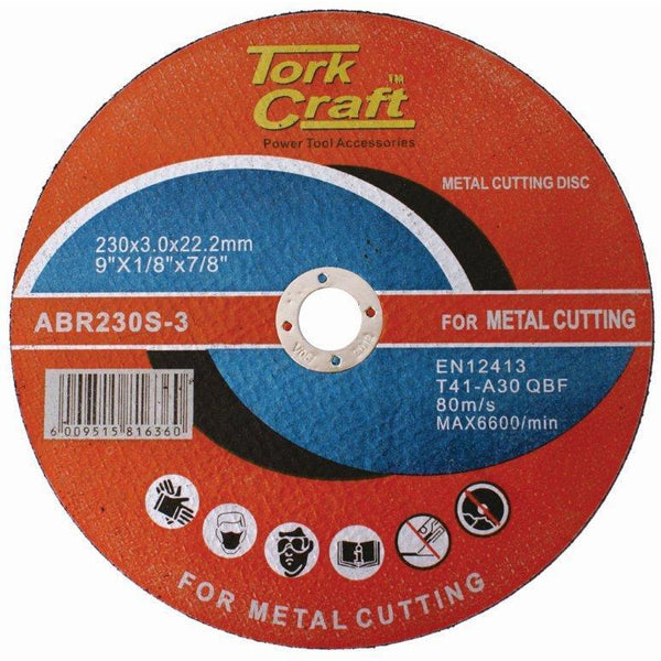 CUTTING DISC STEEL AND SS 230 X 3.0 X22.22MM - Power Tool Traders