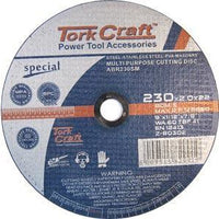 CUTTING DISC MULTI PURPOSE 230 X 2.0 X 22.2MM FOR STEEL SS PVA STONE - Power Tool Traders