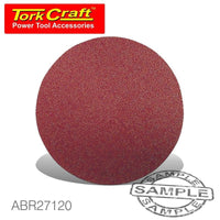 SANDING DISC VELCRO 125MM NO HOLE 120 GRIT 10/PACK - Power Tool Traders