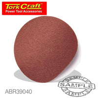 SANDING DISC PSA 125MM 40 GRIT NO HOLE 10/PK - Power Tool Traders