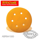 GOLD VELCRO DISC (50 PIECES) 1500 GRIT 150MM X 6+1 HOLES - Power Tool Traders