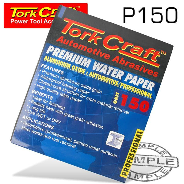 PREMIUM WATERPROOF PAPER  150 GRIT 230  X 28 (50 PIECE) AUTOMOTIVE - Power Tool Traders