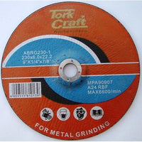 GRINDING DISC FOR STEEL 230 X 6.0 X 22.2MM - Power Tool Traders