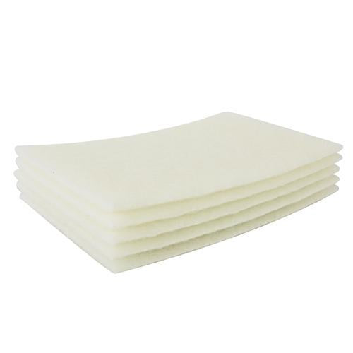PAD NON WOVEN IND. STRENGTH 5PC 150 X 230MM NON GRAIN WHITE - Power Tool Traders
