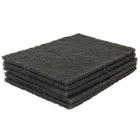 PAD NON WOVEN IND. STRENGTH 5PC 150 X 230MM MEDIUM BLACK - Power Tool Traders