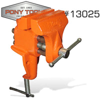 PONY  2 1/2' LIGHT-DUTY CLAMP-ON VISE - Power Tool Traders
