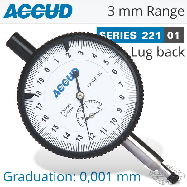 PRECISION DIAL INDICATOR LUG BACK 3MM - Power Tool Traders
