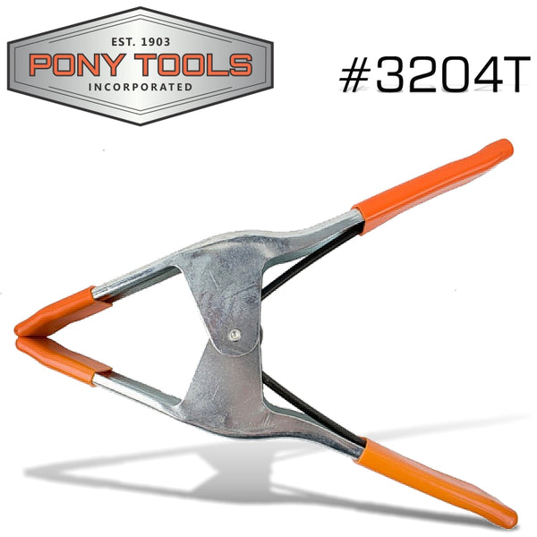 PONY 4' SPRING CLAMP WITH PROTECTIVE HANDLES & TIPS - Power Tool Traders