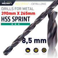HSS DRILL BIT 8.5MM 390X265MM EXTRA LONG - Power Tool Traders