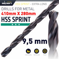 HSS DRILL BIT 9.5MM 410X280MM EXTRA LONG - Power Tool Traders
