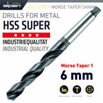 HSS SUPER 6MM MORSE TAPER SHANK - Power Tool Traders