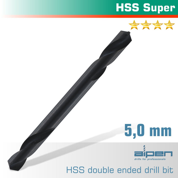 HSS SUPER DRILL BIT DOUBLE ENDED 5.0MM 1/PACK - Power Tool Traders