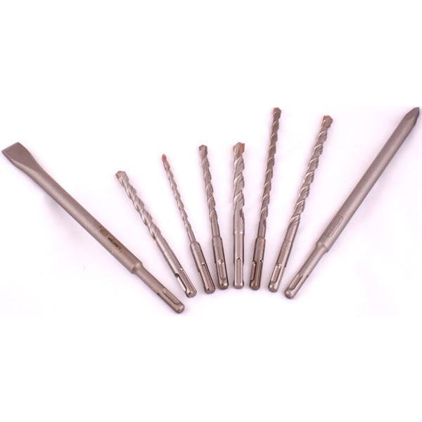 SDS MIXED DRILL BITS 6 8 10 12 X 160MM 8 10 X 210MM 2 X 250MM CHISEL I - Power Tool Traders