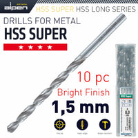 HSS DRILL BIT LONG 1.5 X 70MM BULK - Power Tool Traders