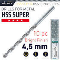 HSS DRILL BIT LONG 4.5 X 126MM BULK - Power Tool Traders