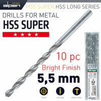 HSS DRILL BIT LONG 5.5 X 139MM BULK - Power Tool Traders