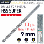 HSS DRILL BIT LONG 9 X 175MM BULK - Power Tool Traders