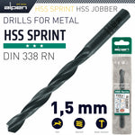 HSS SPRINT MASTER DRILL BIT 1.5MM 1/PACK (615015) - Power Tool Traders