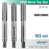 HAND TAP SET IN POUCH M3 HSS 0.5MM PITCH - Power Tool Traders