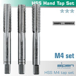 HAND TAP SET IN POUCH M4 HSS 0.7MM PITCH - Power Tool Traders