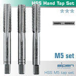 HAND TAP SET IN POUCH M5 HSS 0.8MM PITCH - Power Tool Traders