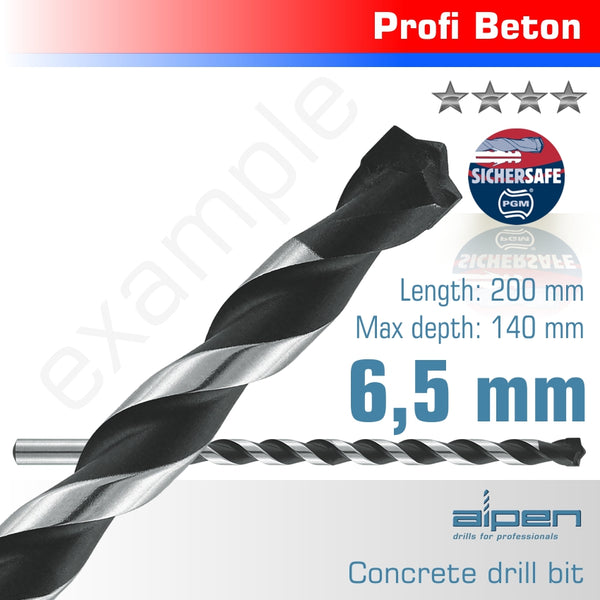 CONCRETE PROFI DRILL BIT 6.5 X 200MM - Power Tool Traders
