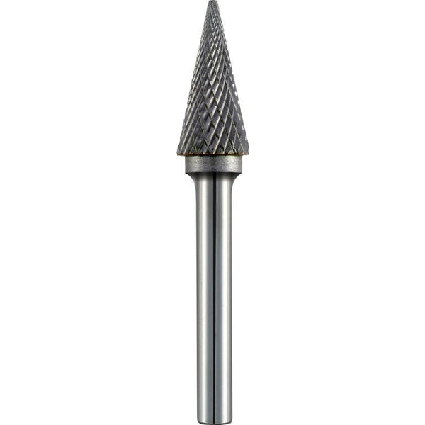 TC ROTARY BURR 12MM CONICAL POINTED NOSE FOR HARD METALS - Power Tool Traders