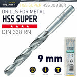 HSS SUPER DRILL BIT 9MM BULK - Power Tool Traders