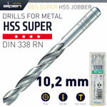 HSS SUPER DRILL BIT 10.2MM BULK - Power Tool Traders